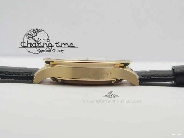 MIROTIME 0324 Portuguese Chrono RG IW371433 Jackie Chan ZF 1:1 Best Edition Gray Dial On Black Leather Strap A7750 V WrinkleFree 7273